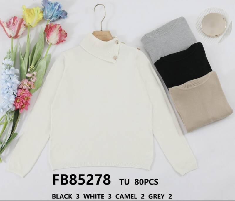 Swetry damskie Roz Standard. Mix kolor. Paczka 10 szt